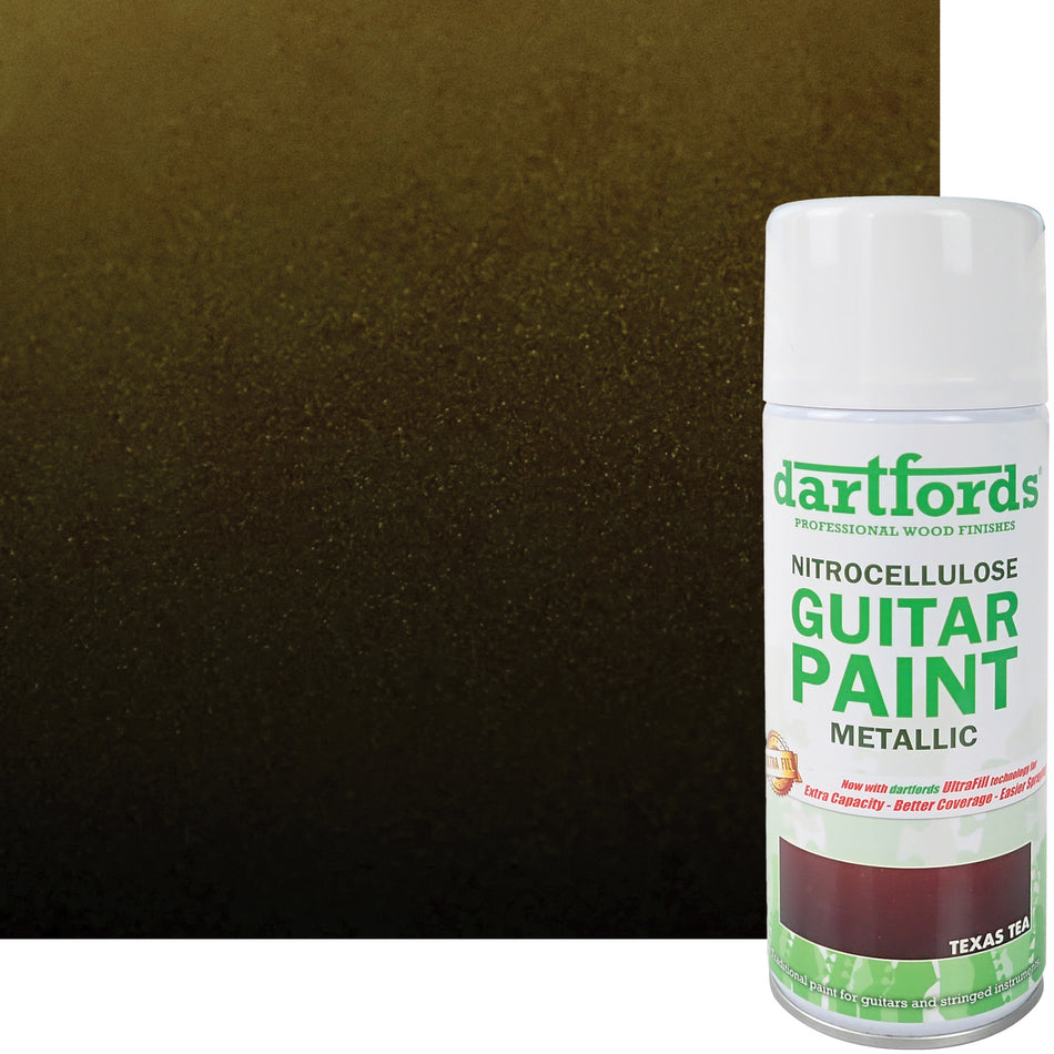 Texas Tea Metallic Nitrocellulose Guitar Paint - 400ml Aerosol