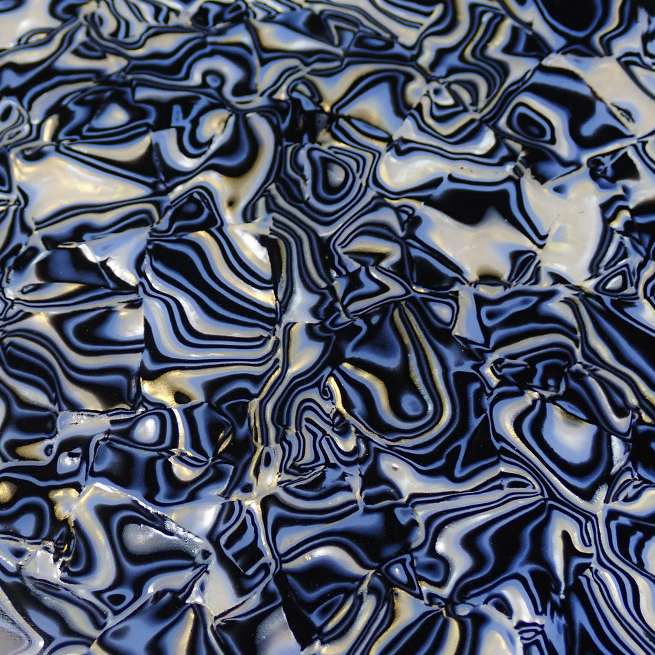 Glacier Tiger Shell Celluloid Laminate Acrylic Sheet - 300x200x3mm