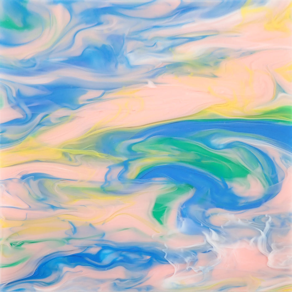 Mixed Pink Smoky Cast Acrylic Sheet (3mm thick)