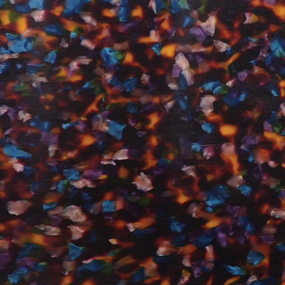 Rainbow Calico Cellulose Acetate Sheet, 4mm Thick