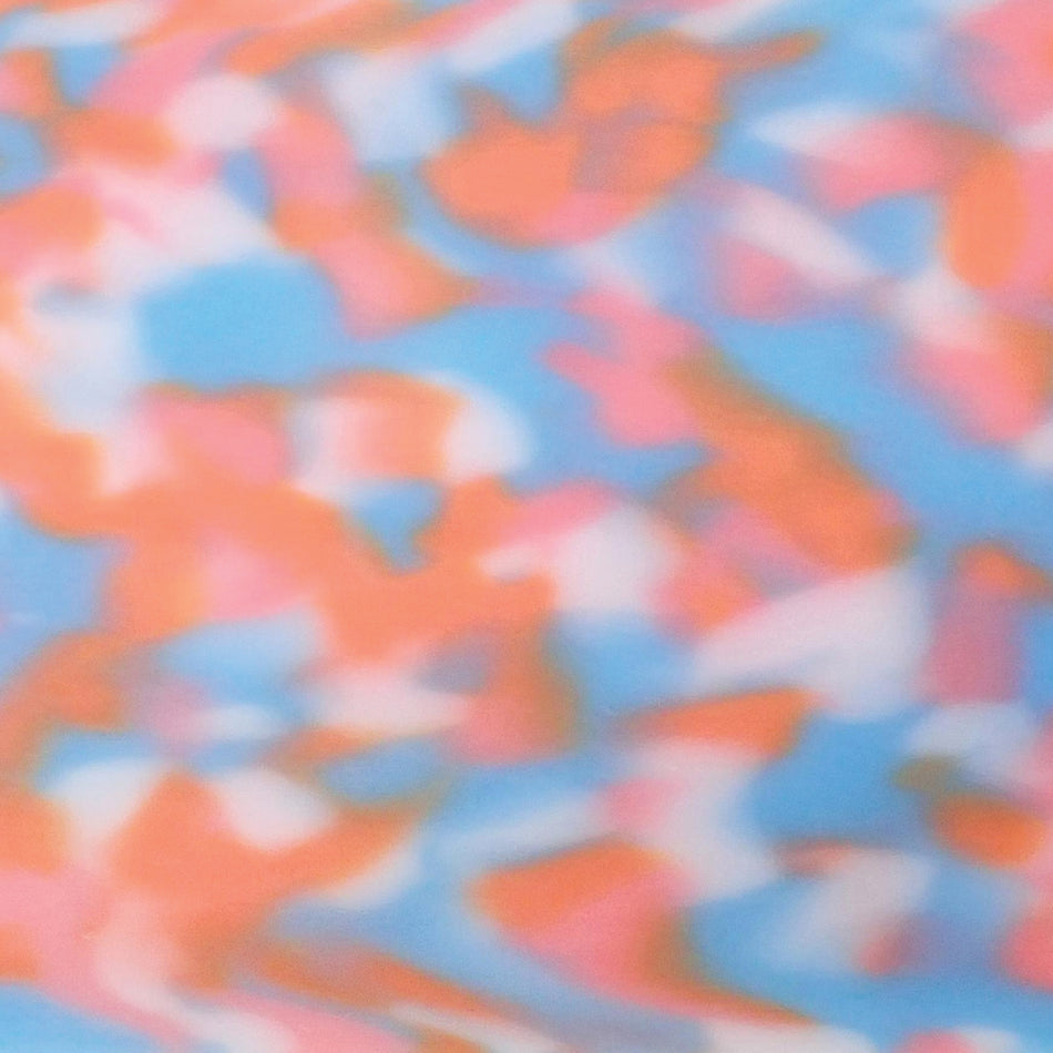 Blue and Pink Large Calico Cellulose Acetate Block - 165x50x20mm