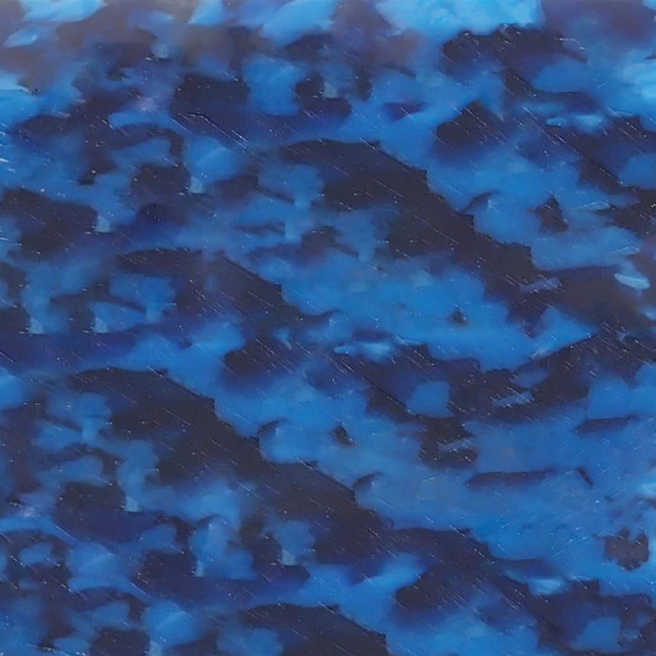Cyan Pearloid Cellulose Acetate Sheet, 20mm Thick
