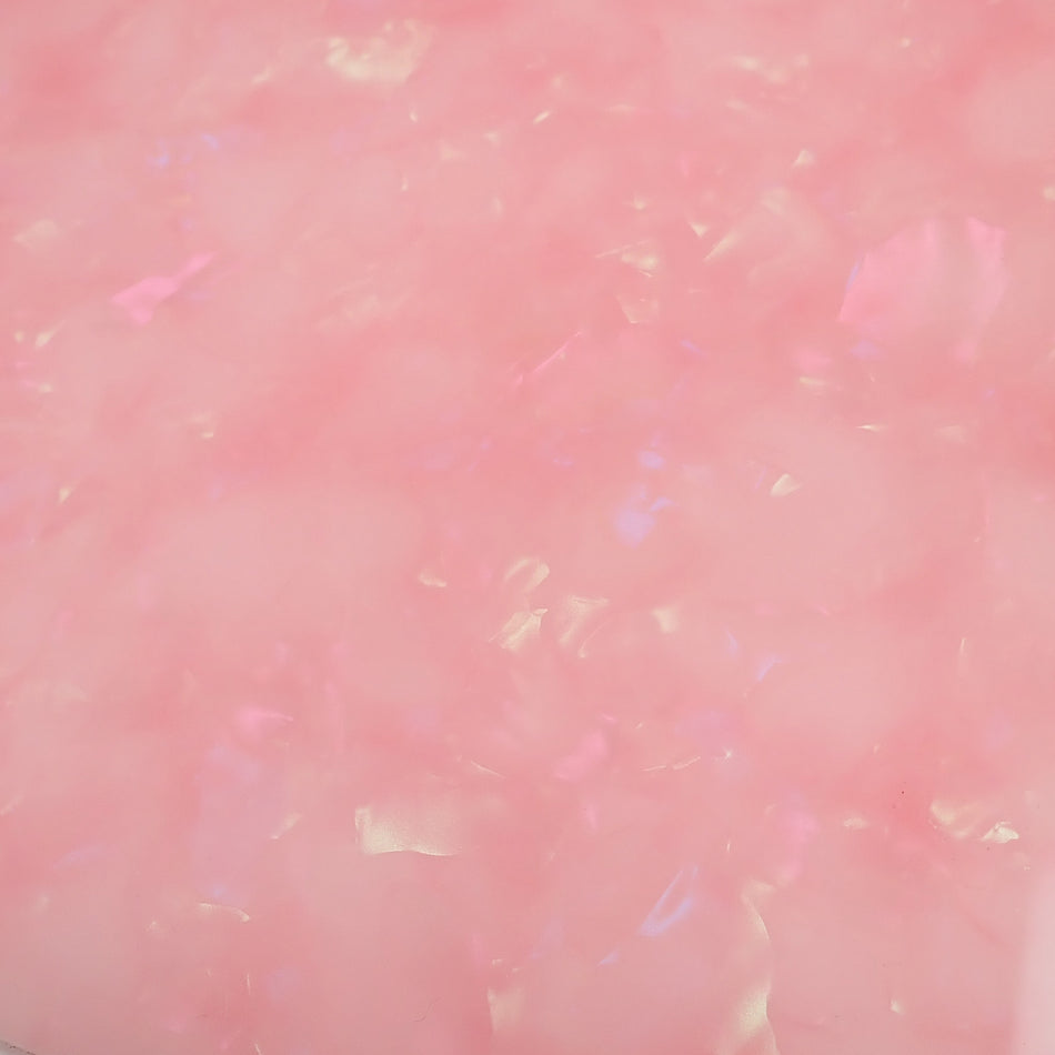 Pink Iridescent Pearloid Acrylic Sheet - 600x400x3mm