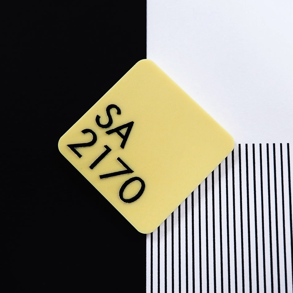 SA 2170 Sweet Pastels Lemon Bonbon Cast Acrylic Sheet