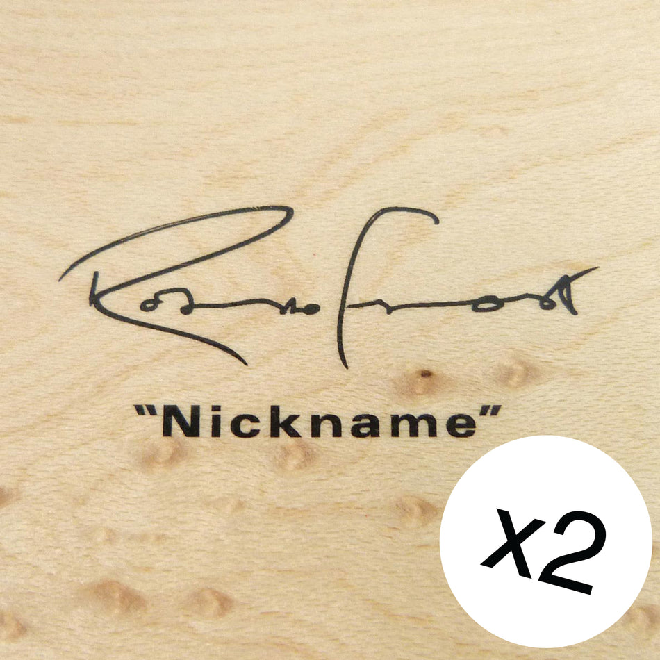 Your Signature Guitar Headstock Waterslide Decal Transfer x2