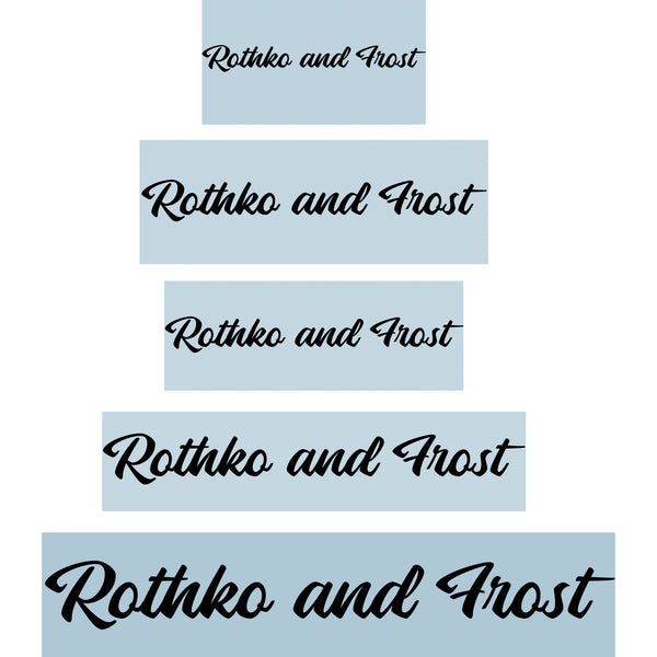 Choose a Font Waterslide Decal Transfer