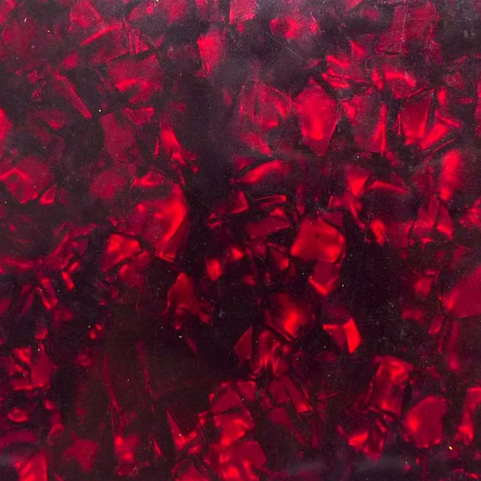 [Incudo] Red Pearloid Celluloid Sheet - 1600x95x1.2mm