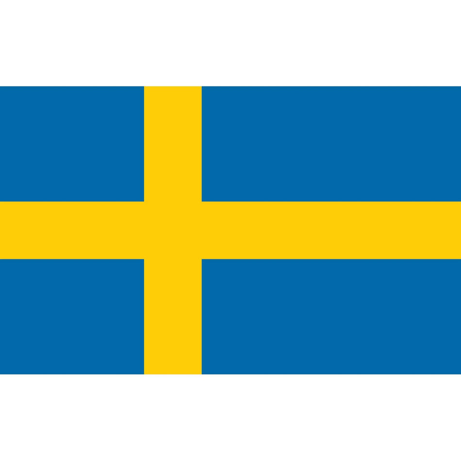 Sweden Flag Waterslide Decal