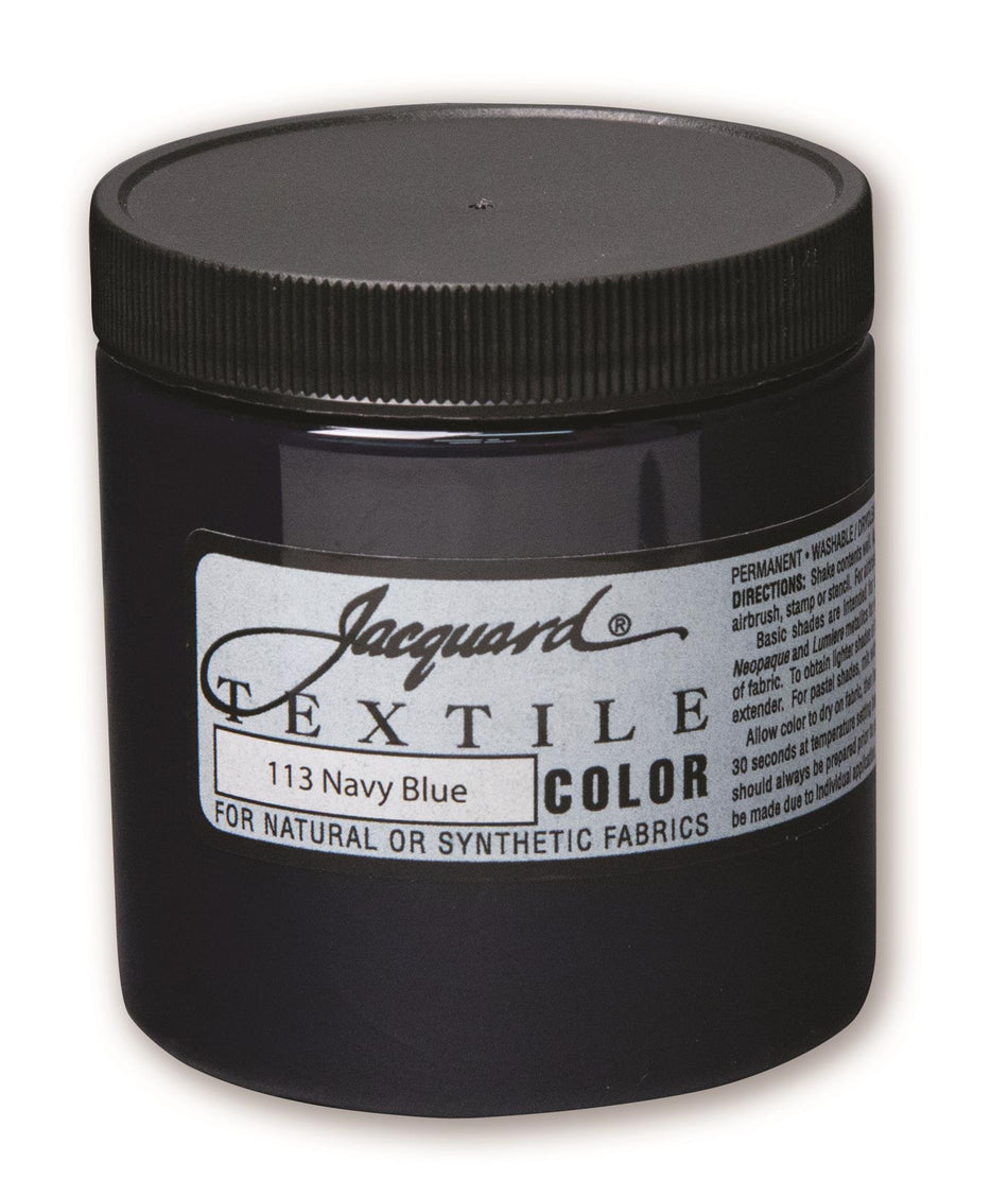 JAC2113 113 Navy Blue Textile Paint - 8 fl oz