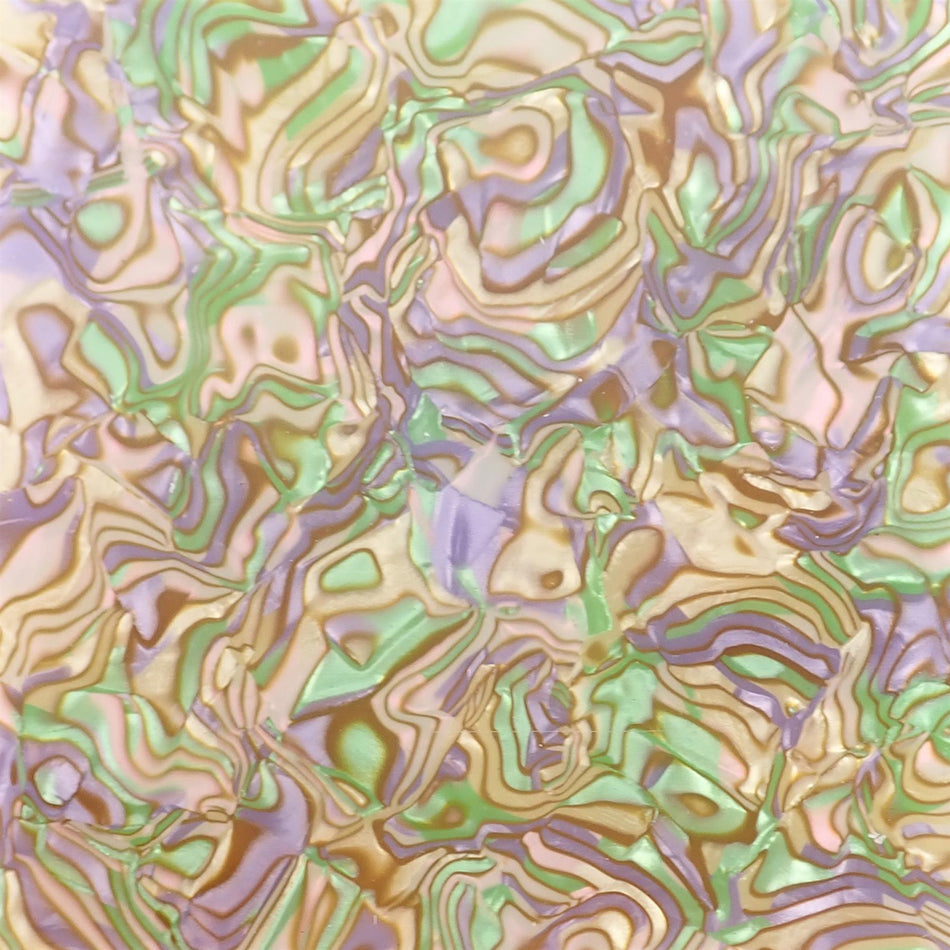 Golden Shell Celluloid Laminate Cast Acrylic Sheet (3mm thick)