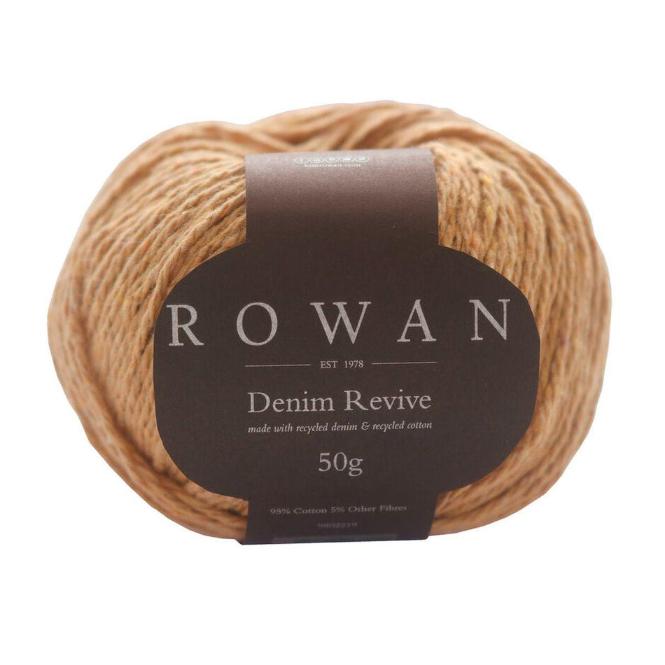 Denim Revive Sand 218 95% Cotton 5% Other Fibers Yarn - 50g