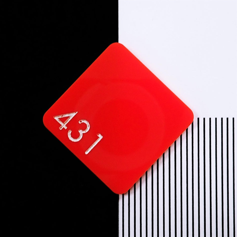 431 Red Cast Acrylic Sheet (3mm thick)