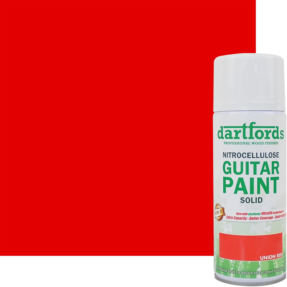 Union Red Nitrocellulose Guitar Paint - 400ml Aerosol