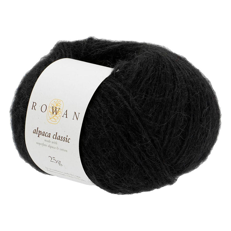 Alpaca Classic Noir 103 57% Alpaca 43% Cotton Yarn - 25g