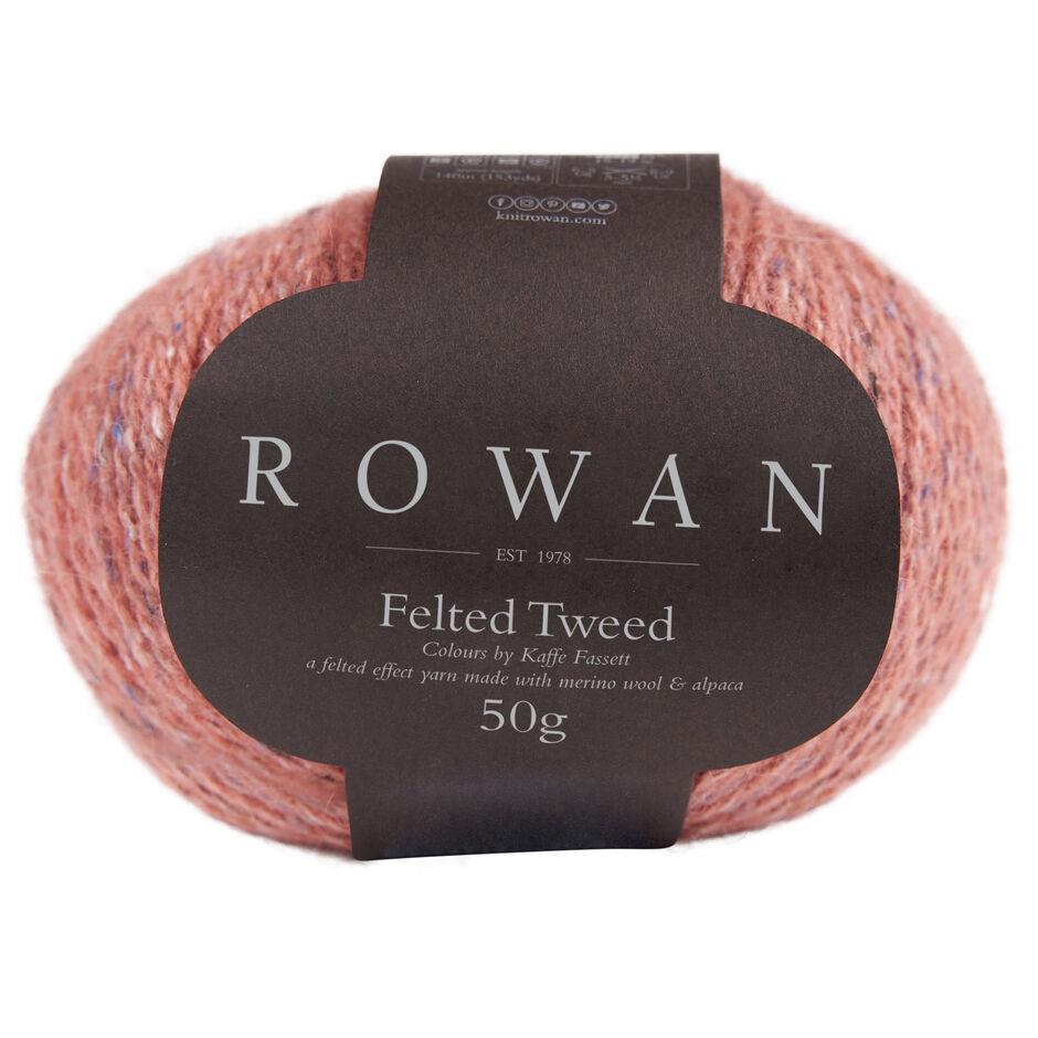 Felted Tweed Peach 212 50% Wool 25% Alpaca 25% Viscose Yarn - 50g