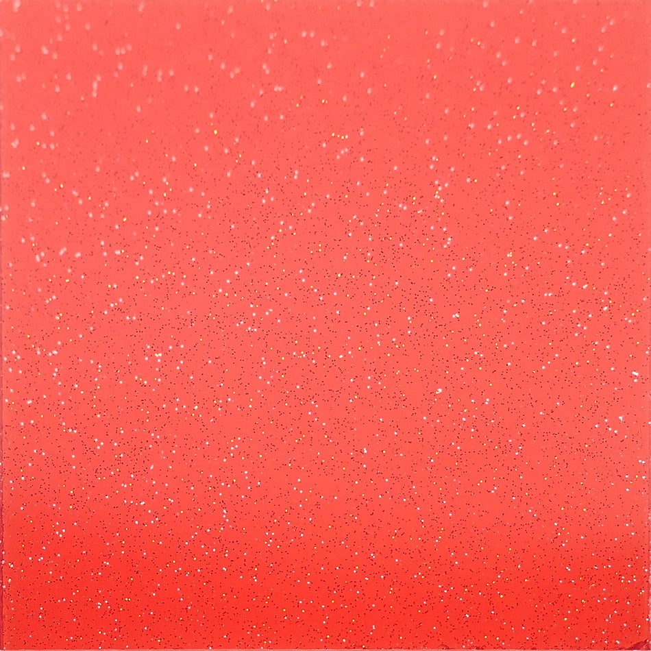Red Transparent Glitter Cast Acrylic Sheet (3mm thick)