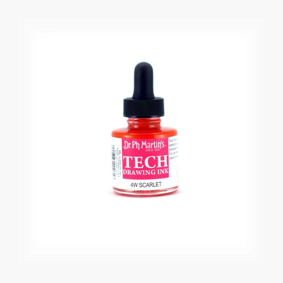 Scarlet Tech Drawing Ink - 1.0oz