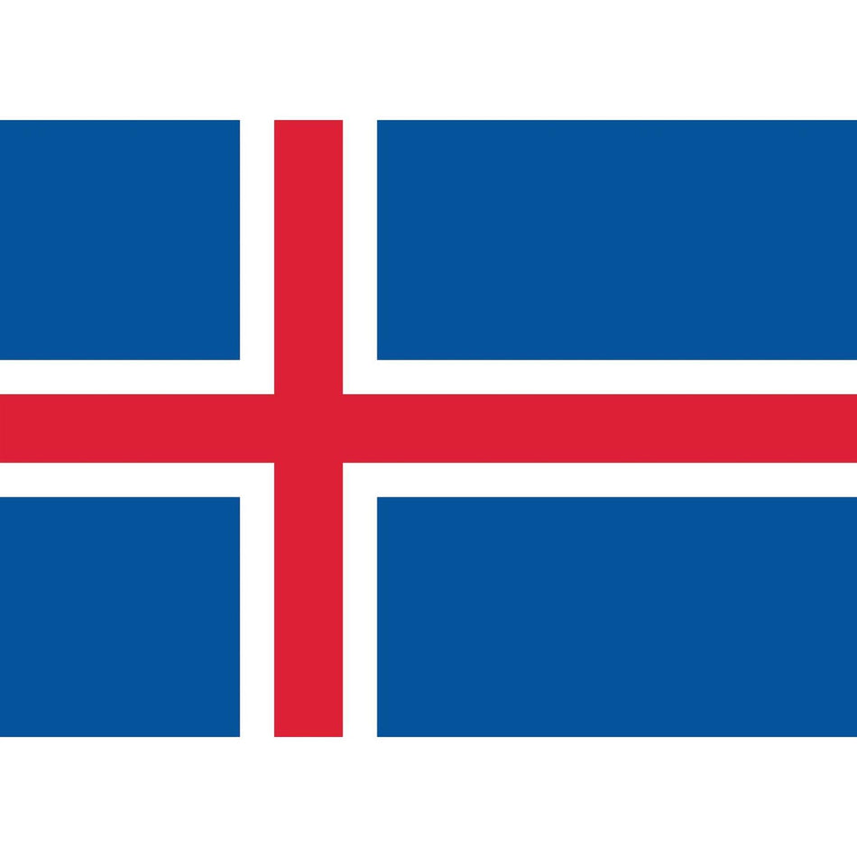 Iceland Flag Waterslide Decal