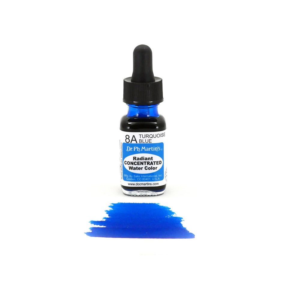 Turquoise Blue Radiant Concentrated Water Color - 0.5oz