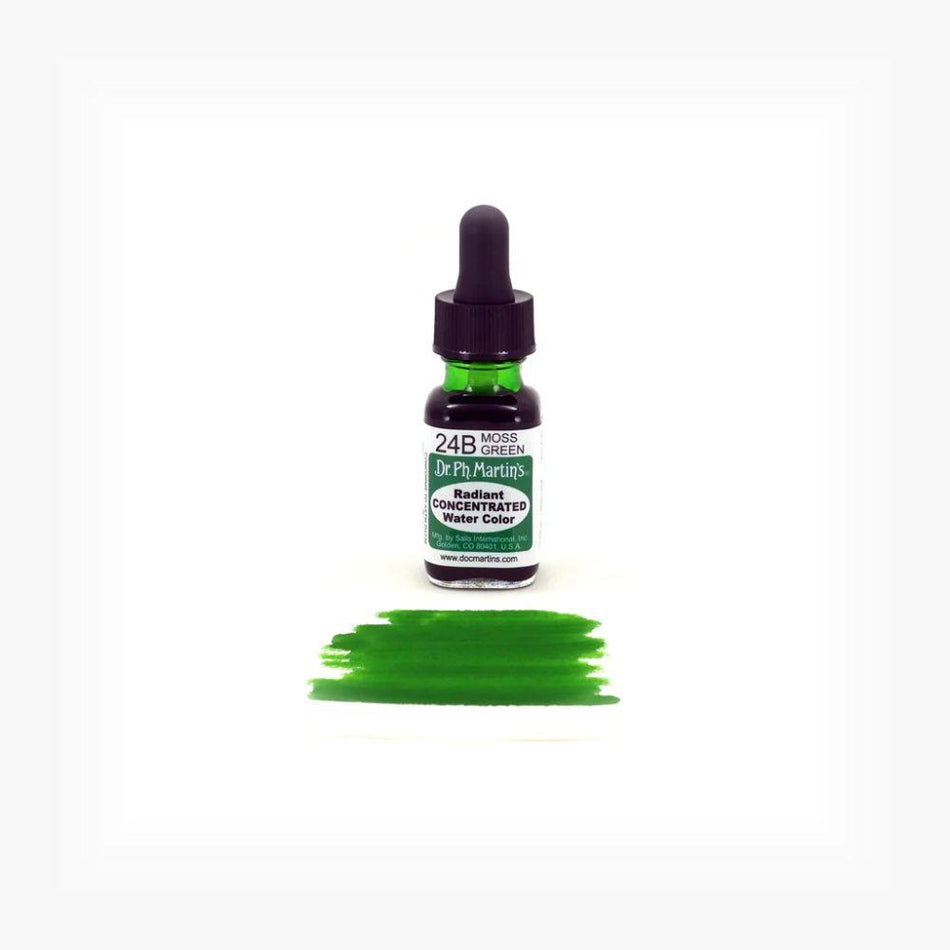 Moss Green Radiant Concentrated Water Color - 0.5oz