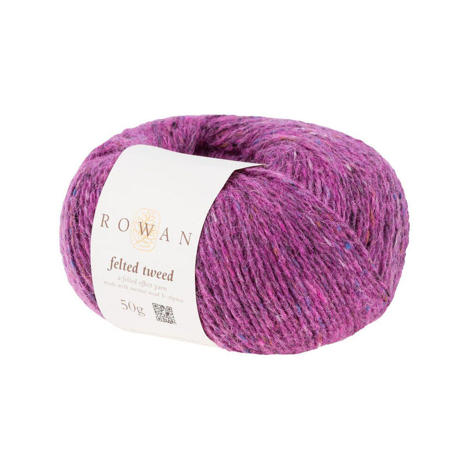 Felted Tweed Peony 183 50% Wool 25% Alpaca 25% Viscose Yarn - 50g