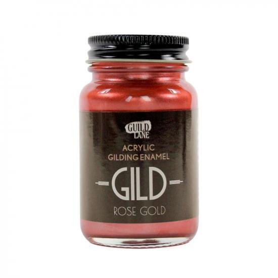 Rose Gold Acrylic Gilding Enamel Paint - 60ml Jar