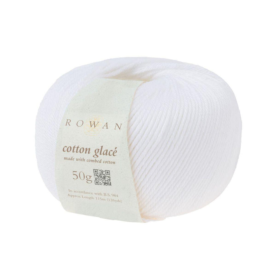 Cotton Glacé Bleached Rg726 100% Cotton Yarn - 50g