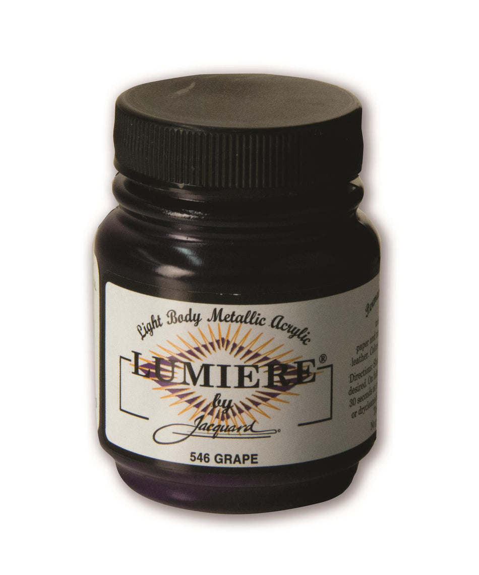 JAC1546 Lumiere 546 Grape Metallic Acrylic Paint - 2.25 fl oz