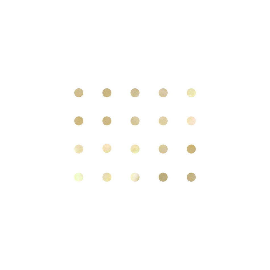 Gold Mother of Pearl Dot Inlays - 6.35mm, 1/4", Pack of 20, Circle