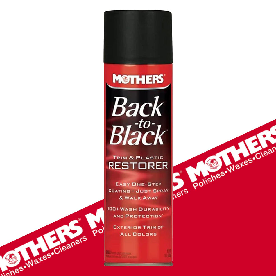 [Mothers] 6110 Naturally Black Trim & Plastic Restorer Aerosol - 10oz 283G