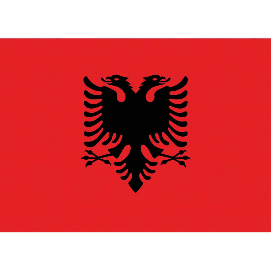 Albania Flag Waterslide Decal