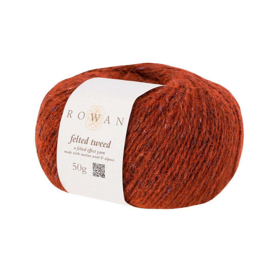 Felted Tweed Ginger 154 50% Wool 25% Alpaca 25% Viscose Yarn - 50g