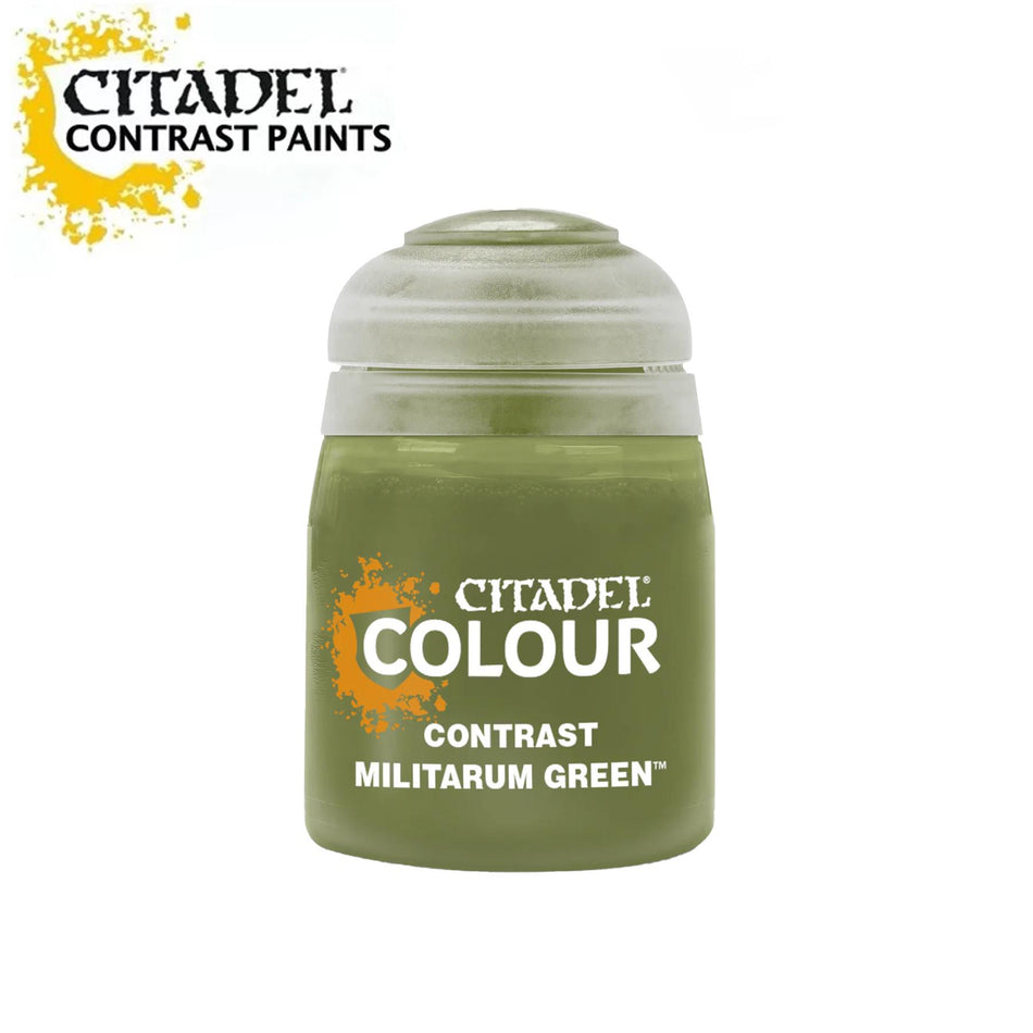 [Games Workshop] Citadel Militarum Green Contrast Model Paint - 18ml
