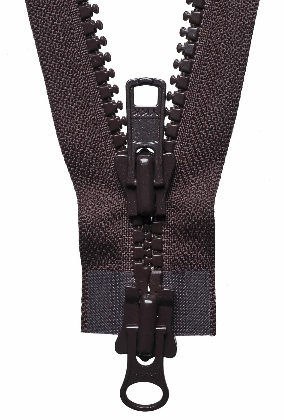 Brown Vislon Heavy Two-Way Open End Zip - 76Cm