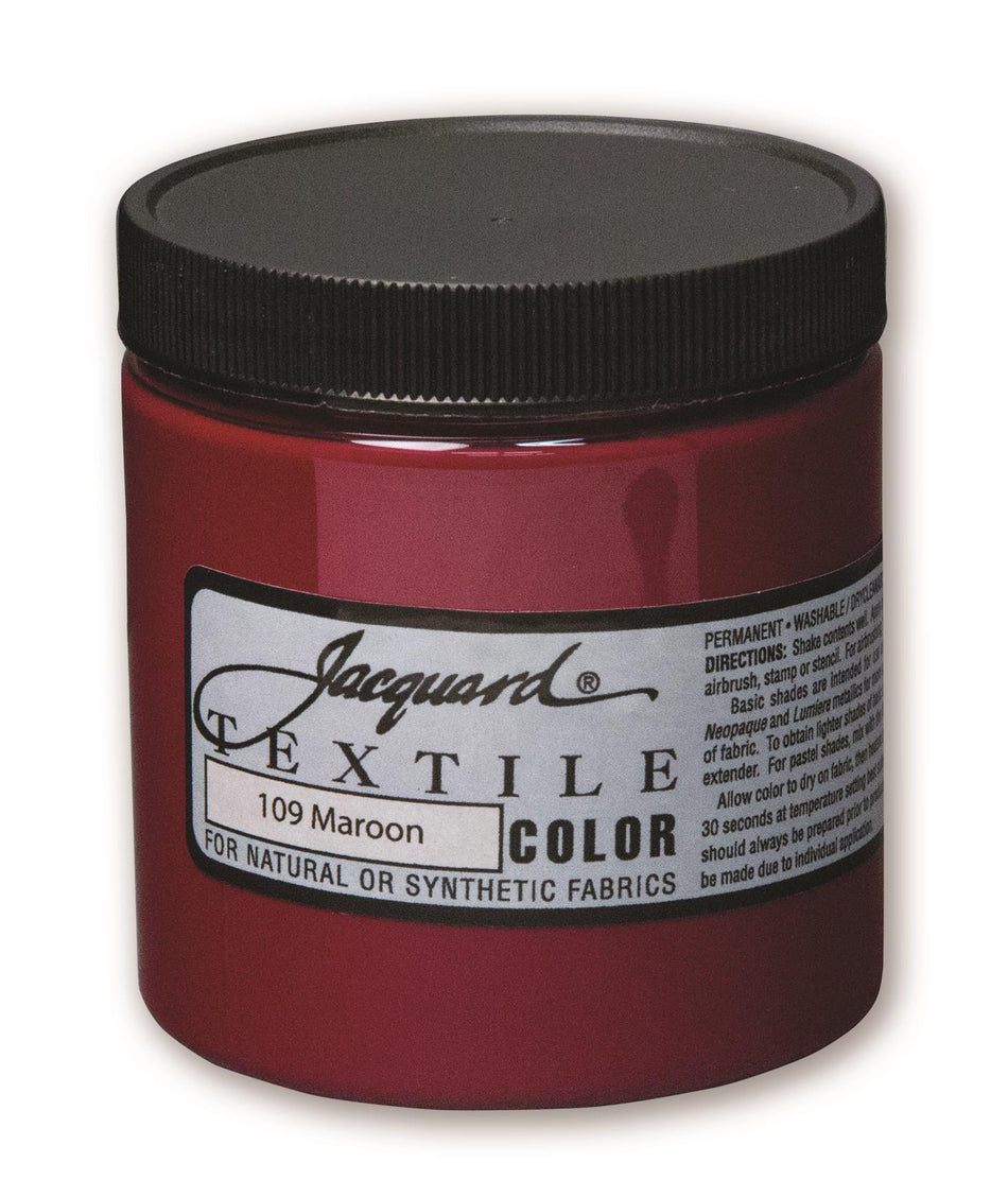 JAC2109 109 Maroon Textile Paint - 8 fl oz