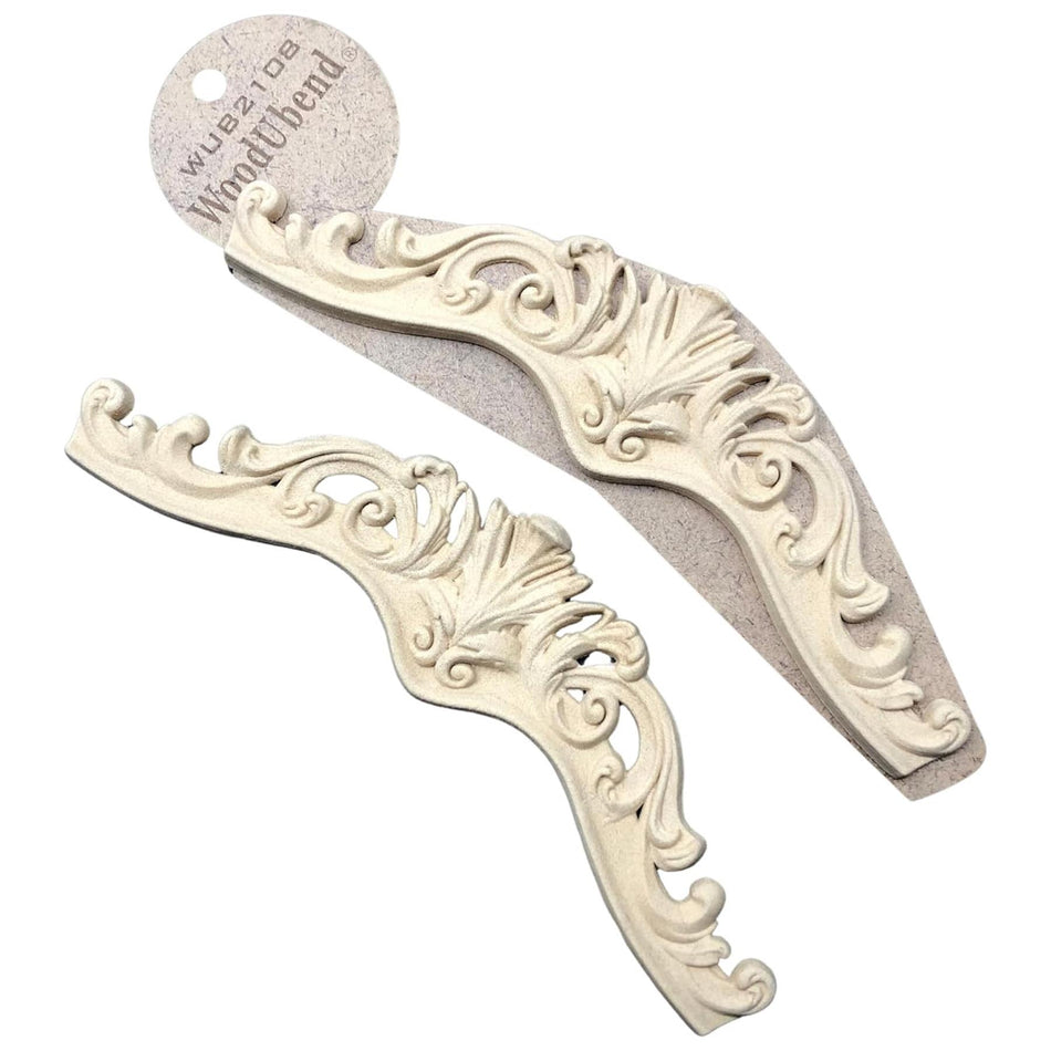 [WoodUBend] WUB2108 Pediment Applique/Moulding - 215x65mm