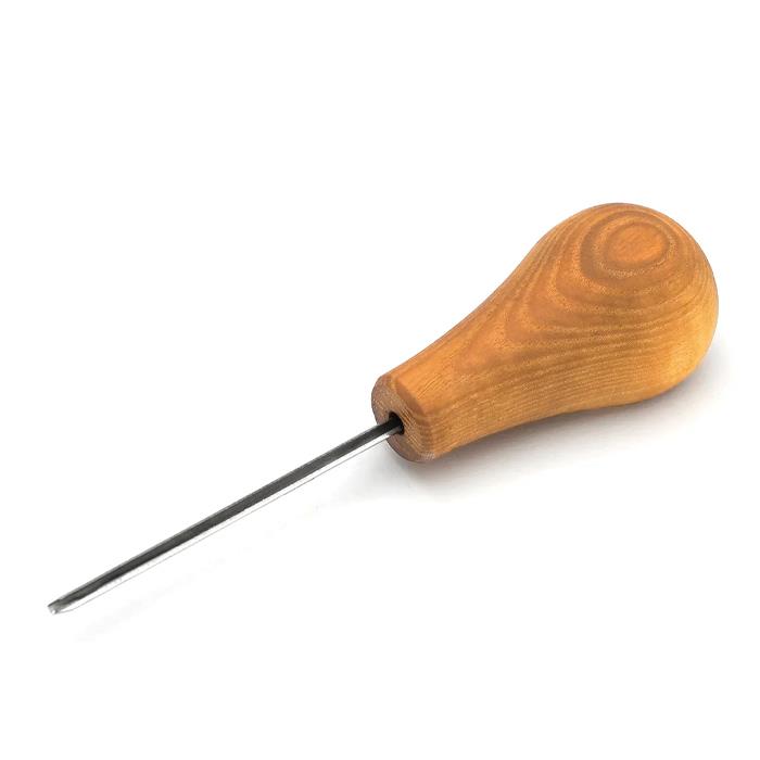 P12/02 Palm-Size Straight V-Profile Chisel. Sweep №12 (2mm)