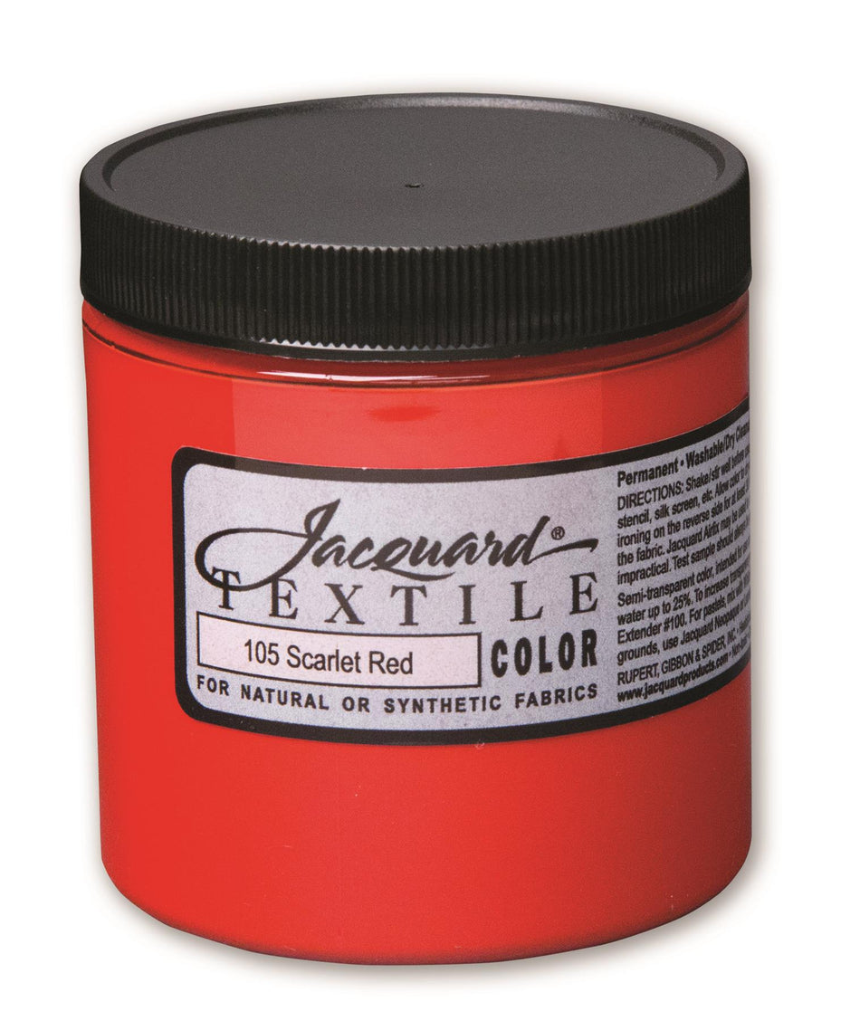 JAC2105 105 Scarlet Textile Paint - 8 fl oz