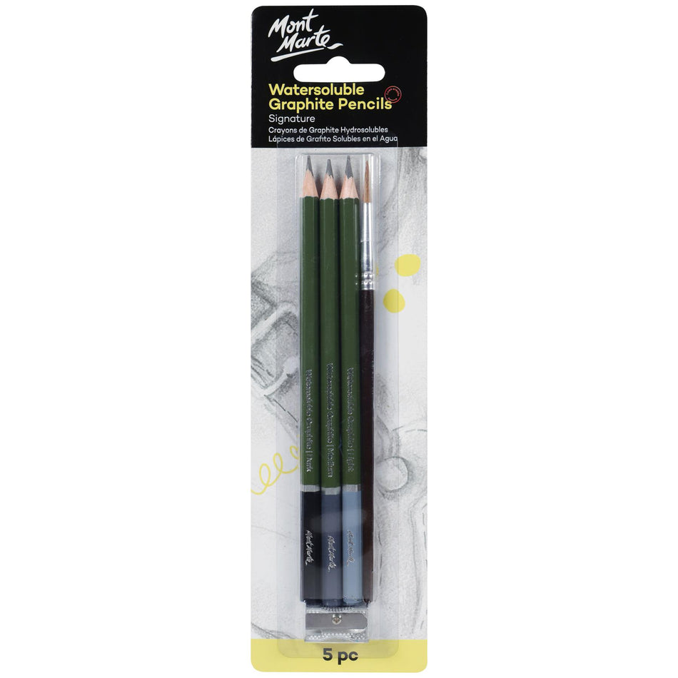 MPN0123 Watersoluble Graphite Pencil Set - Set of 5