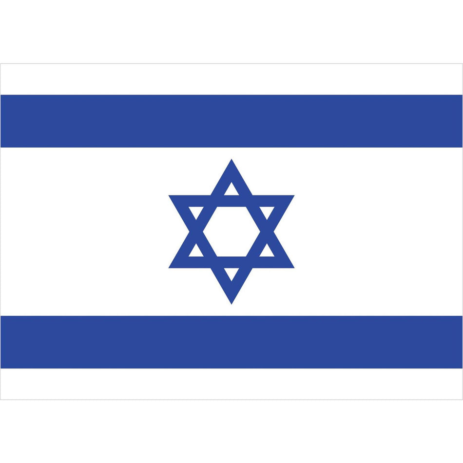 Israel Flag Waterslide Decal