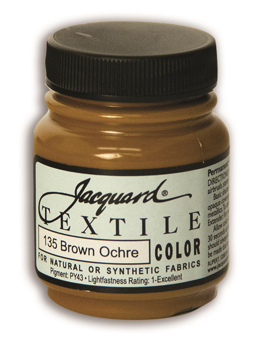 JAC1135 135 Brown Ochre Textile Color Paint - 2.25 fl oz