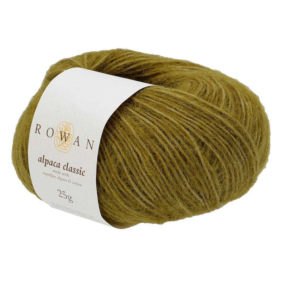 Alpaca Classic Green Moss 111 57% Alpaca 43% Cotton Yarn - 25g