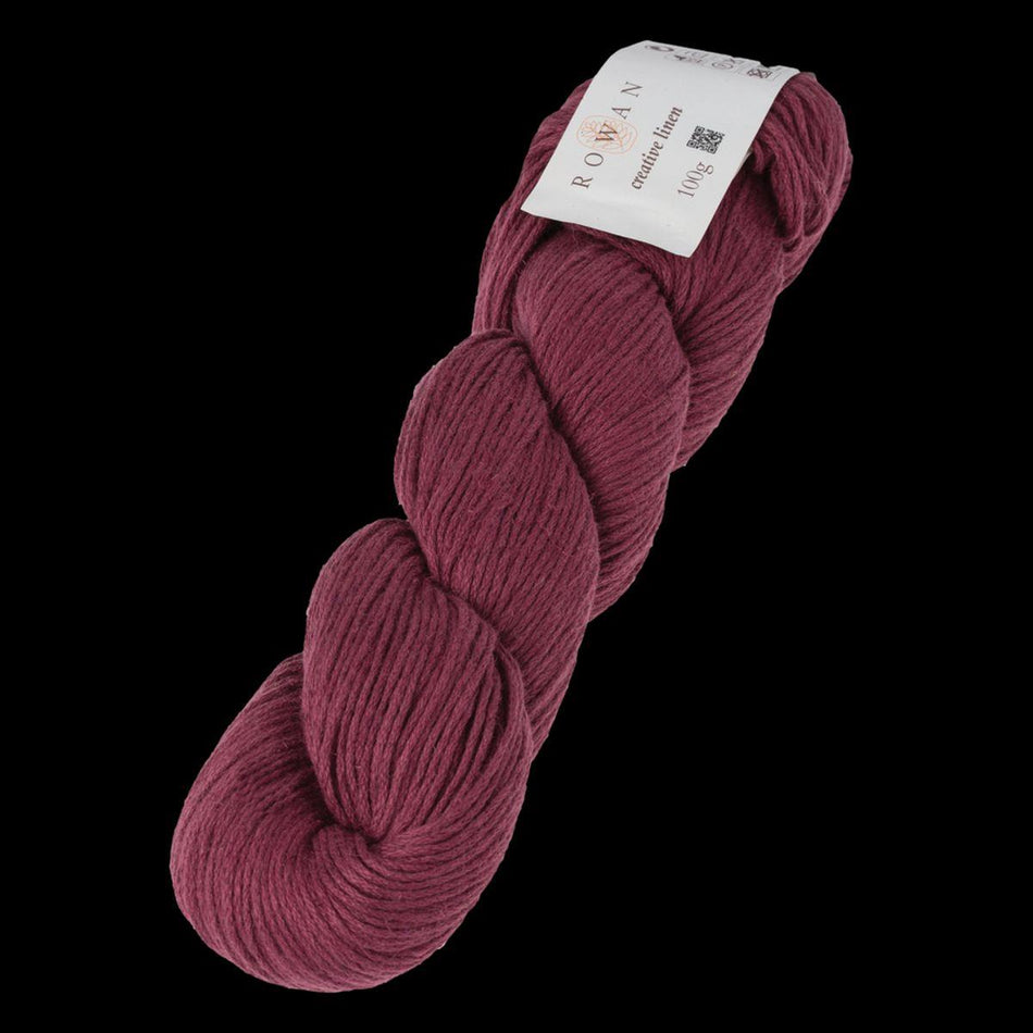 Creative Linen Raspberry 631 50% Linen 50% Cotton Yarn - 100g Hank