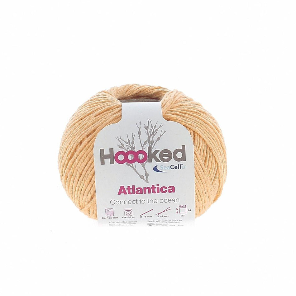 AT10 Atlantica Sunshine Yellow Seacell Cotton Yarn - 120M, 50g