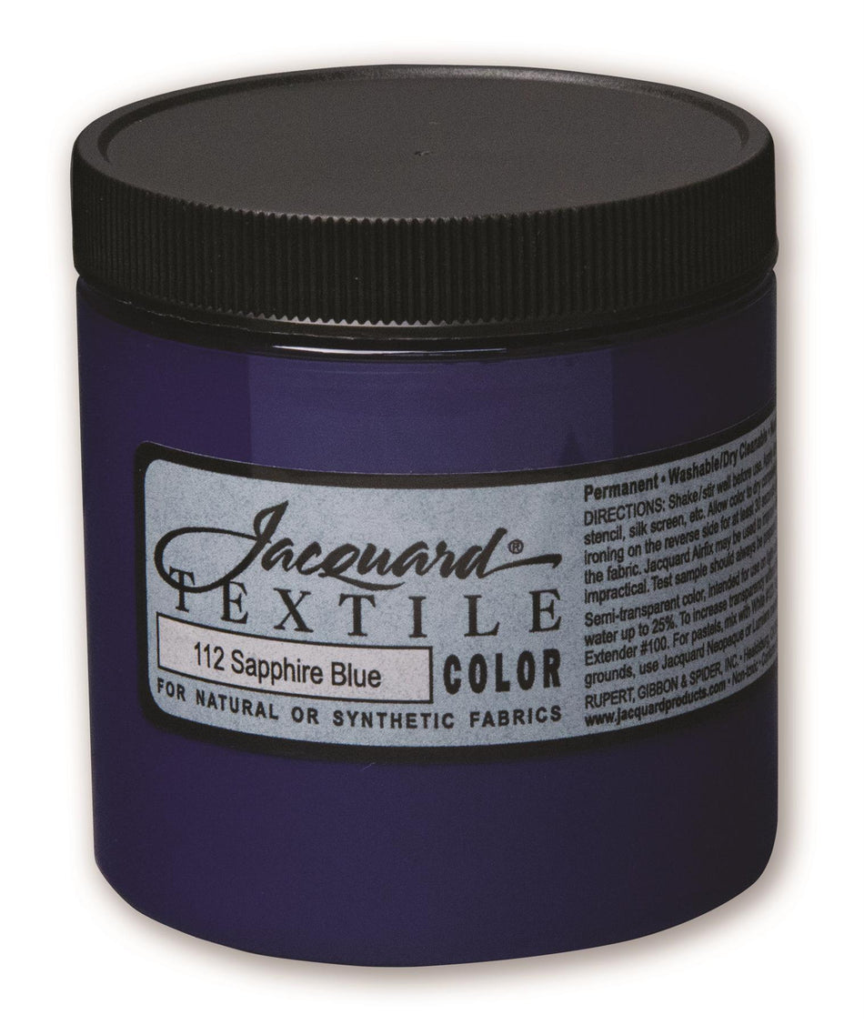 JAC2112 112 Sapphire Blue Textile Paint - 8 fl oz