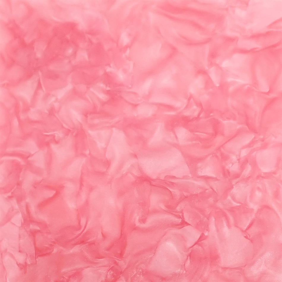 Pink Pearloid Acrylic Sheet - 98x98x3mm, Sample