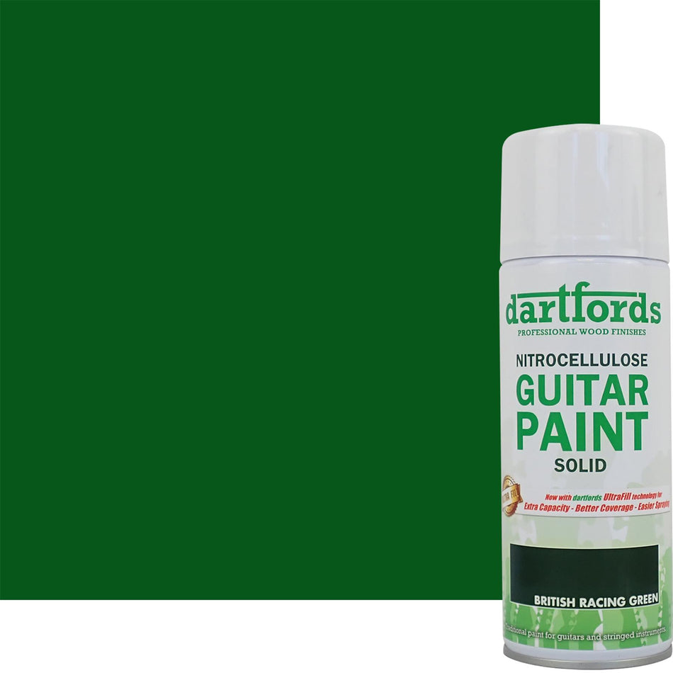 British Racing Green Nitrocellulose Guitar Paint - 400ml Aerosol
