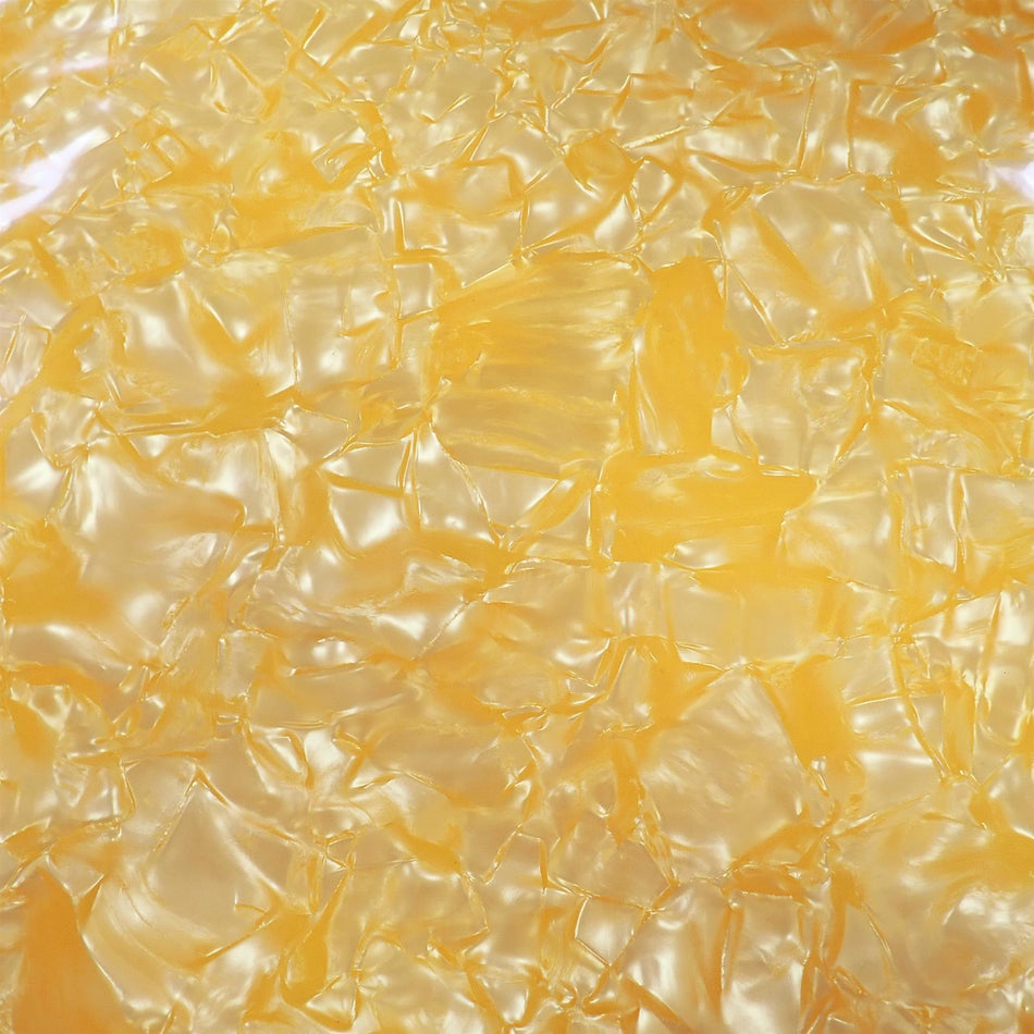 Yellow Large Pearloid Celluloid Sheet - 1600x700x0.17mm
