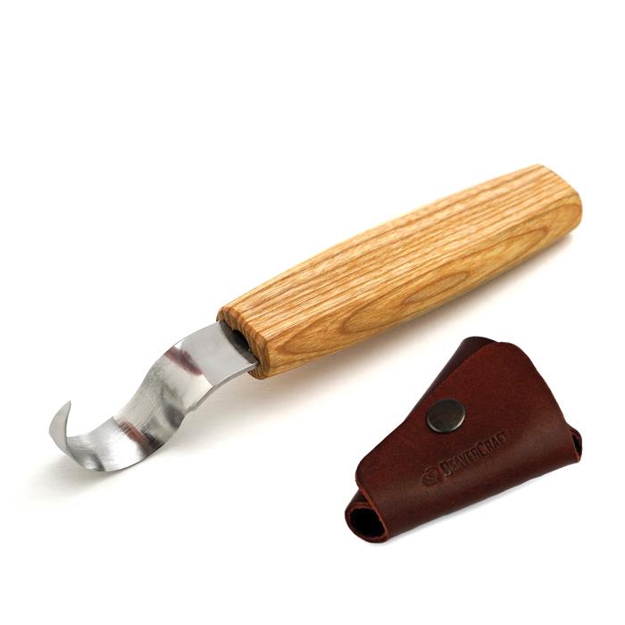 SK1S Spoon Carving Knife 25 mm with Leather Sheath