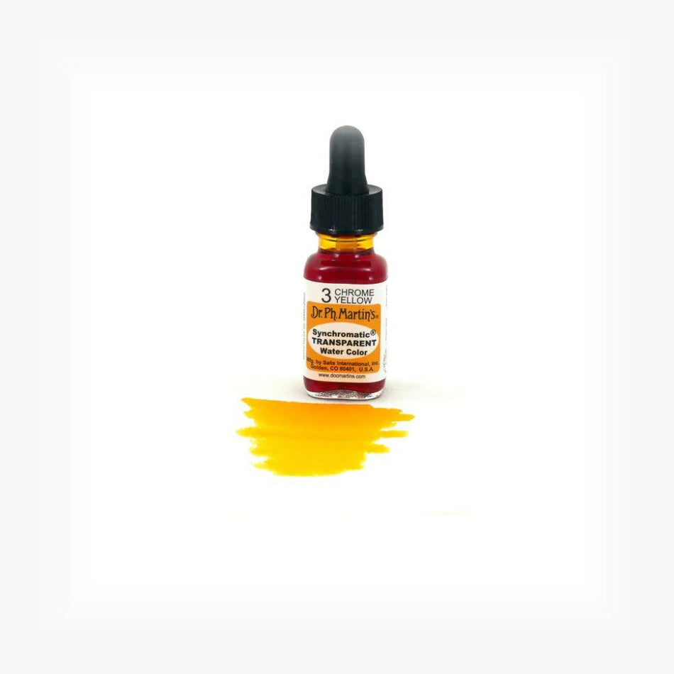 Chrome Yellow Synchromatic Transparent Water Color - 0.5oz